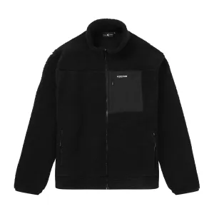 Black Sherpa full Zip Fleece