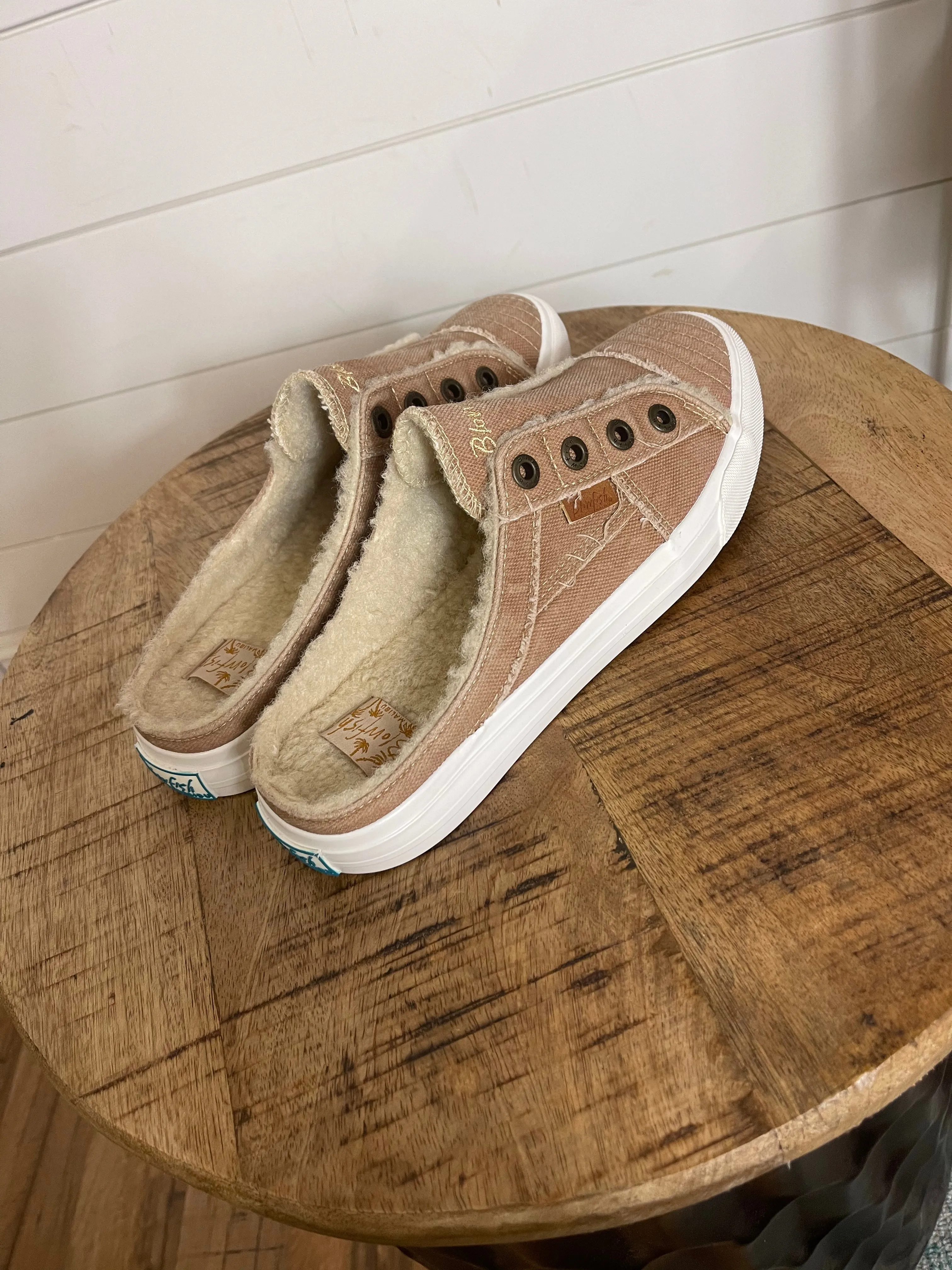 Blowfish Desert Khaki Movie Sherpa Slip On