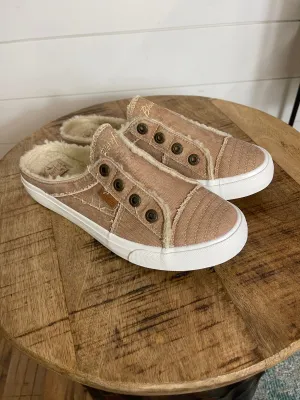 Blowfish Desert Khaki Movie Sherpa Slip On