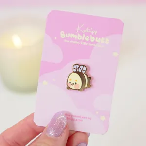 Bumblebutt Glittery Wing Enamel Pin | Kawaii Bumblebee Pin | Cute Bee Accessory