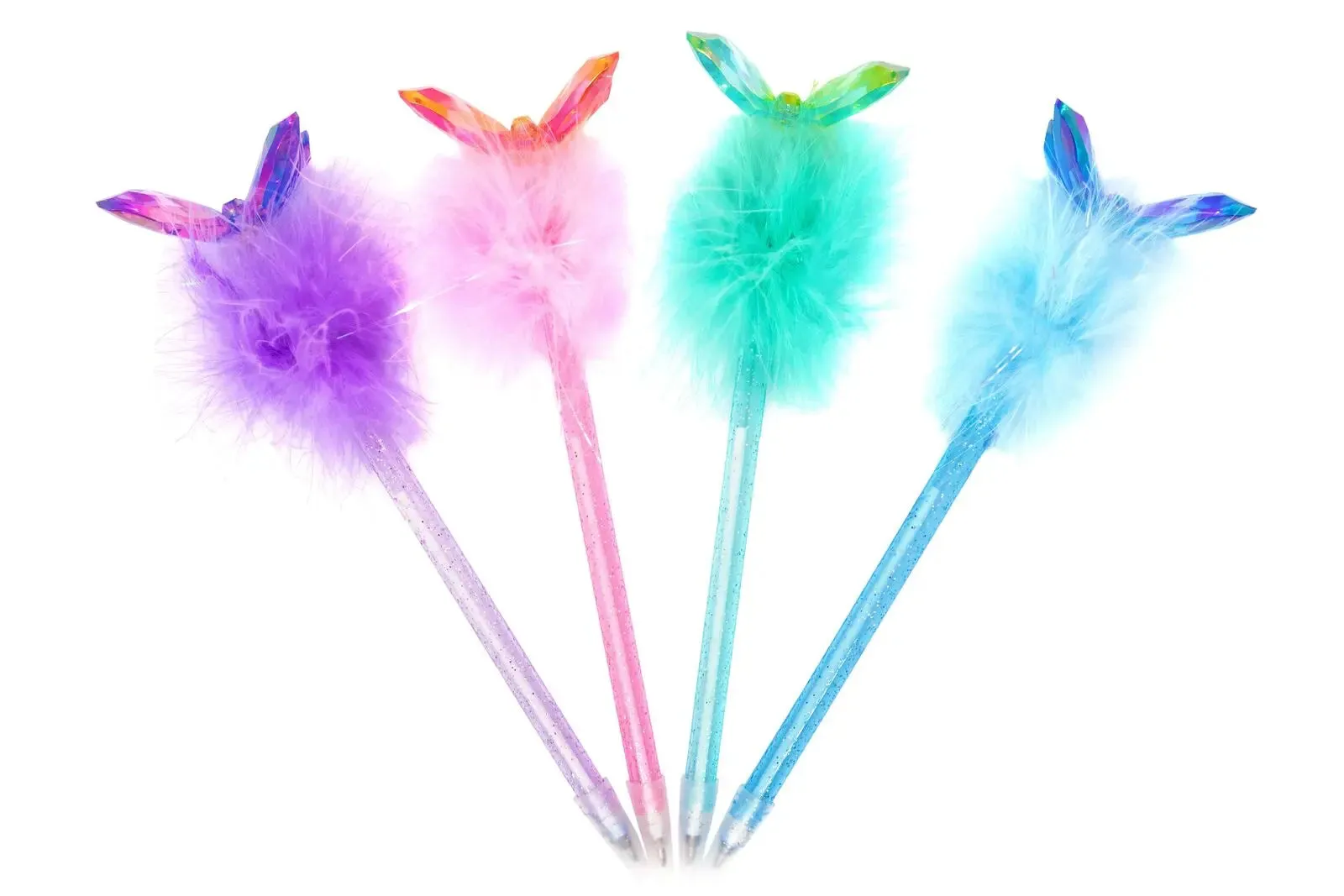 Butterfly Gem Fluffy Pens