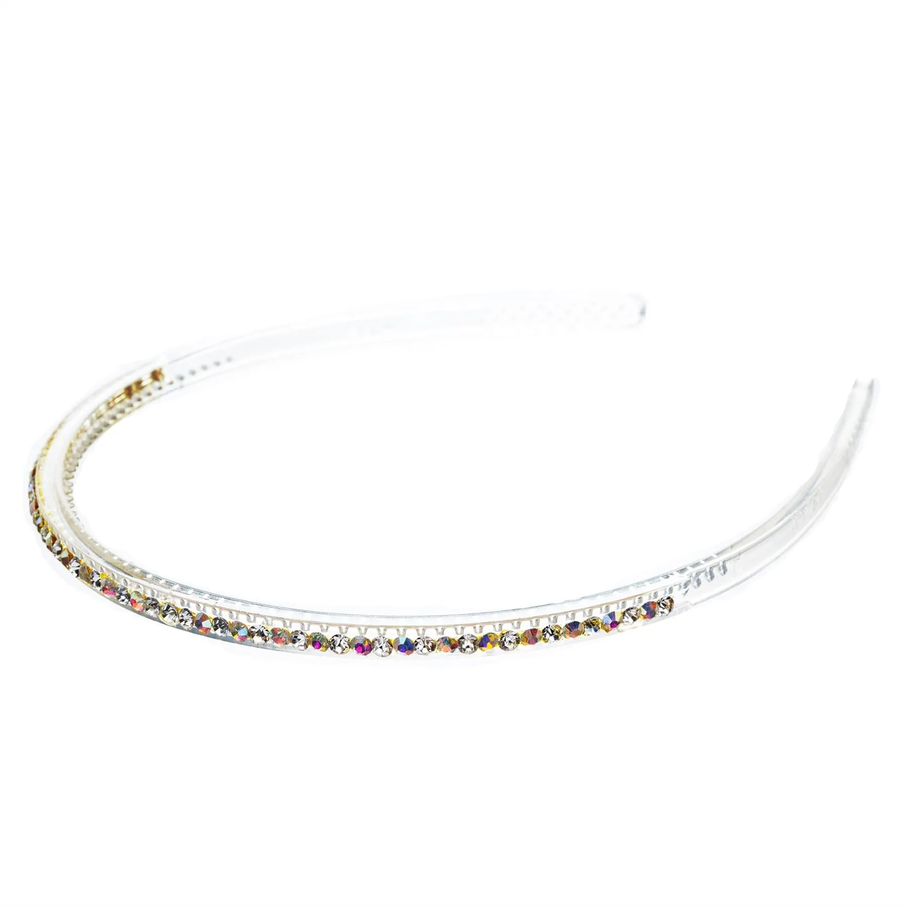 Fashion Sparkle Crystal Rhinestone Simple Linear Teeth Headband