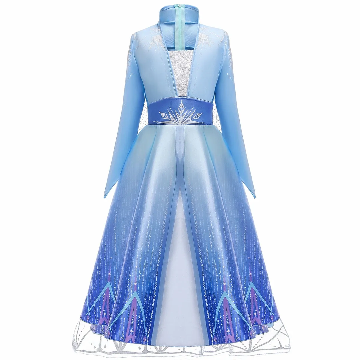 Frozen 2 Elsa Deluxe Princess Dress Costume for Girl Cosplay Christmas Party Dresses