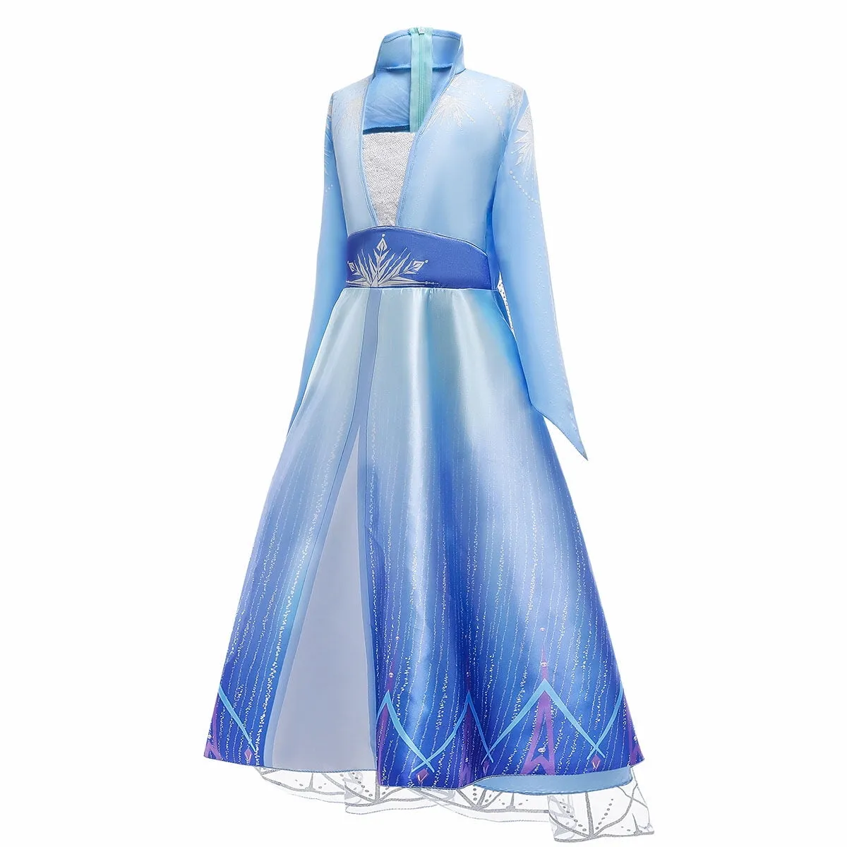 Frozen 2 Elsa Deluxe Princess Dress Costume for Girl Cosplay Christmas Party Dresses