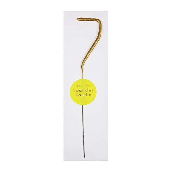 Gold Sparkler 7 Candle