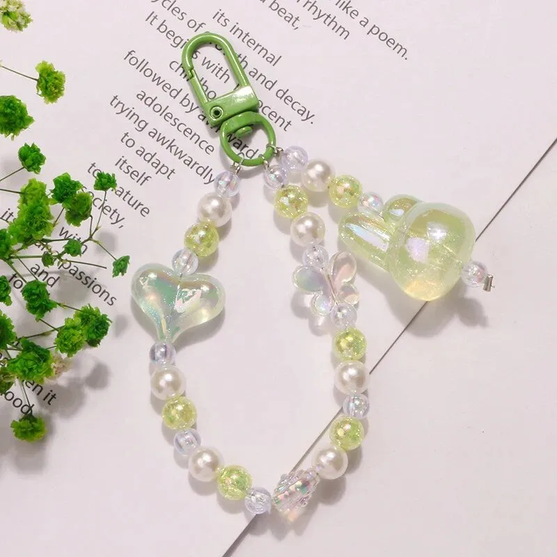 Kawaii Glitter Bead Keychain