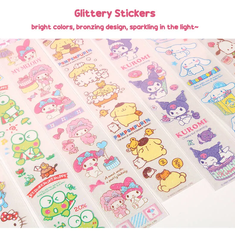 Kawaii Sanrio Glittery Tape Sticker