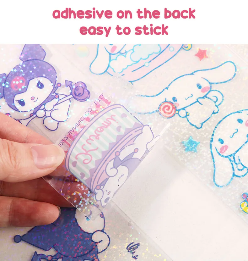 Kawaii Sanrio Glittery Tape Sticker