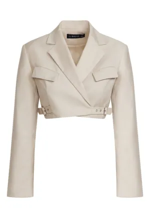 LIONESS: ANJA CROP BLAZER TOP