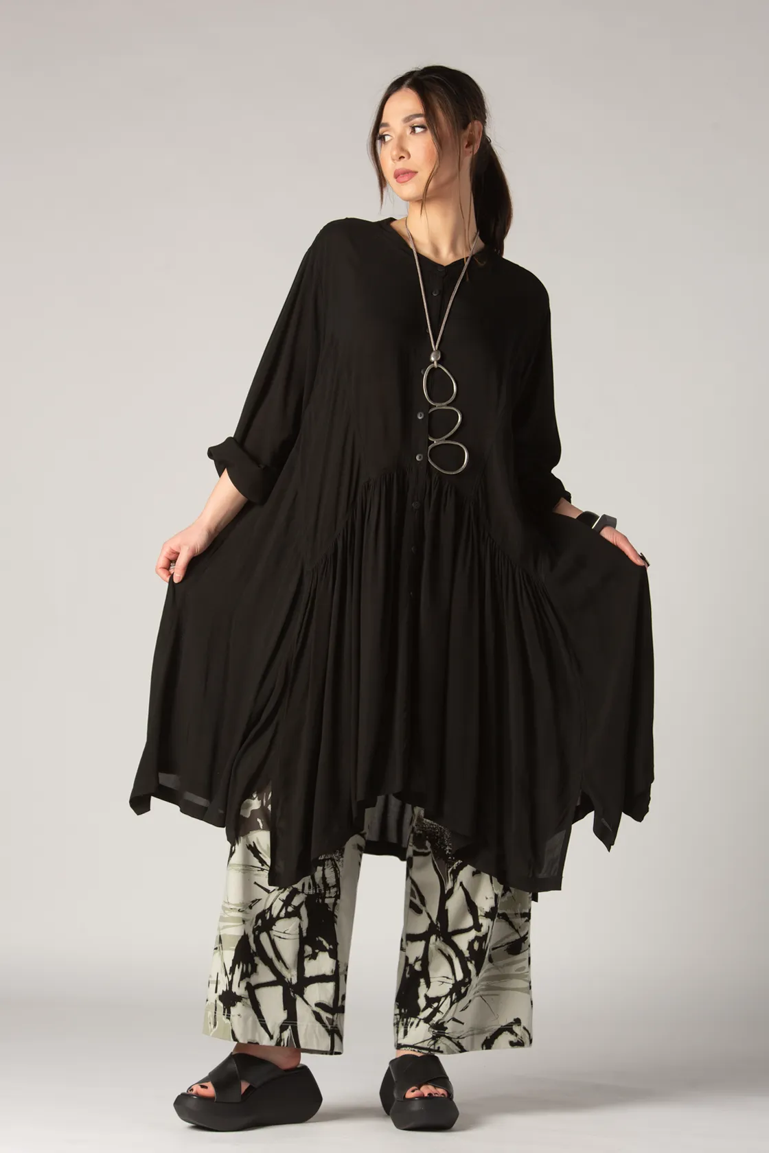 Marco Dress in Black Delphi