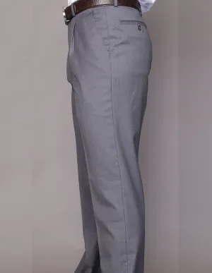 Men's Regular Fit Pants 100% Fine Wood Pleasted | Charcoal | PA-200A