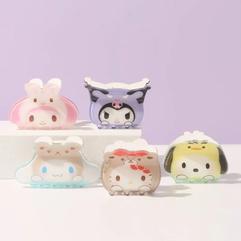 Sanrio Otomodachi Kigurumi Glittery Hair Claw Clip