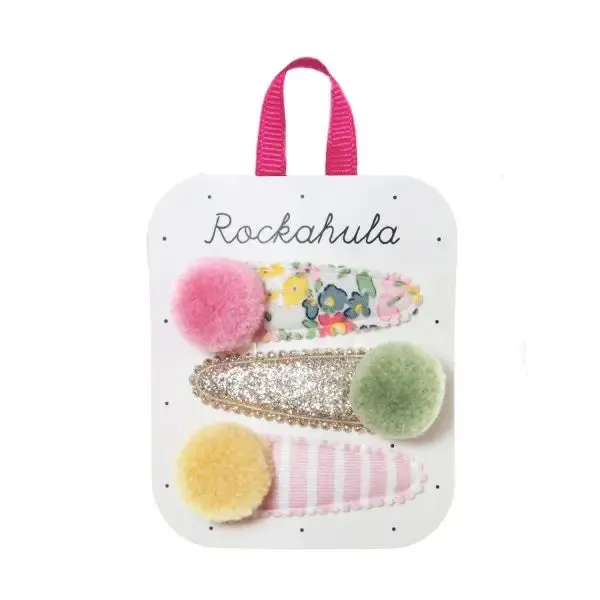 Secret Garden Pom Pom Clips