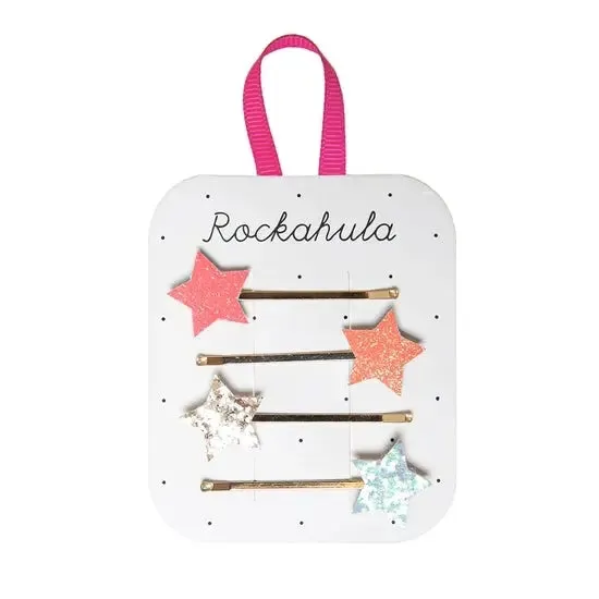 Sparkle Glitter bright star hair slides