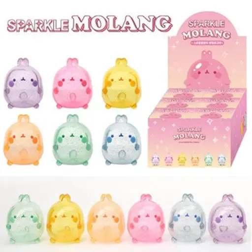 Sparkle Molang Random Figure Blind Box Cute Glitter Edition
