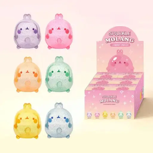 Sparkle Molang Random Figure Blind Box Cute Glitter Edition