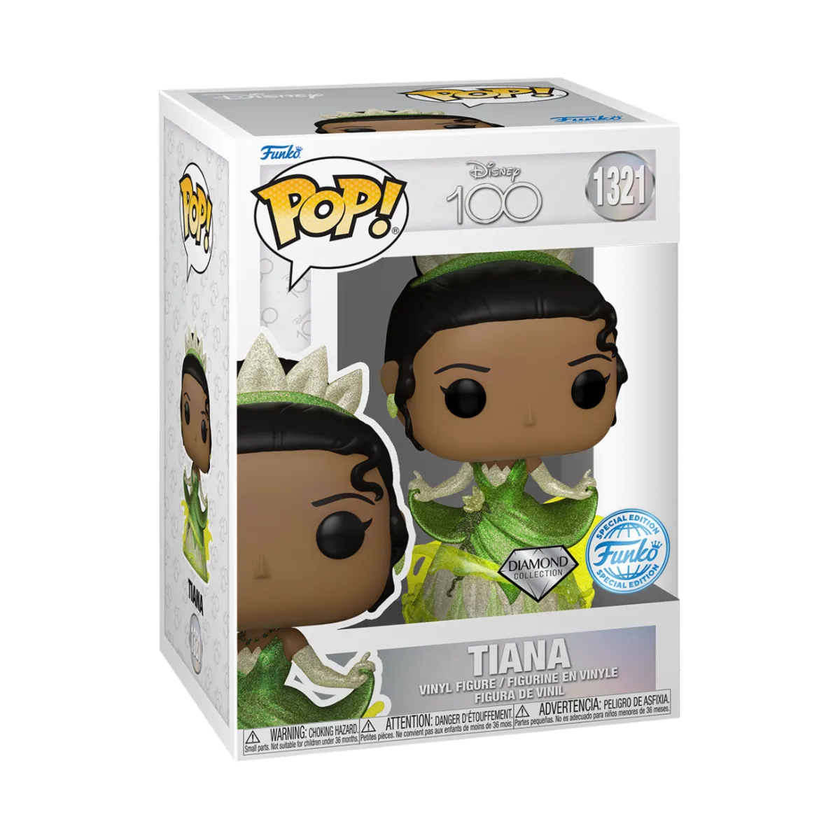 Tiana Disney 100 Disney Princess Diamond Exclusive Funko Pop! Vinyl Figure