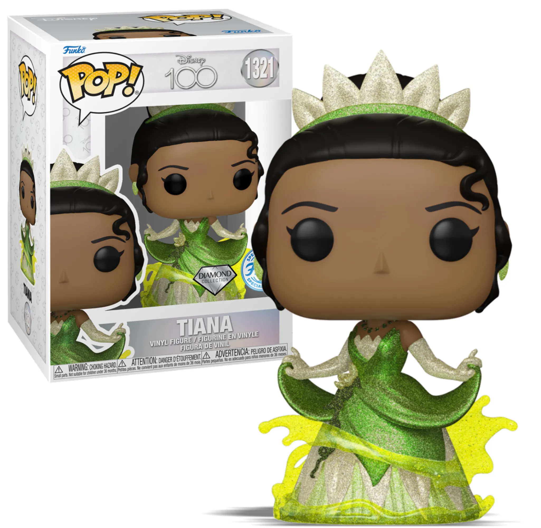 Tiana Disney 100 Disney Princess Diamond Exclusive Funko Pop! Vinyl Figure