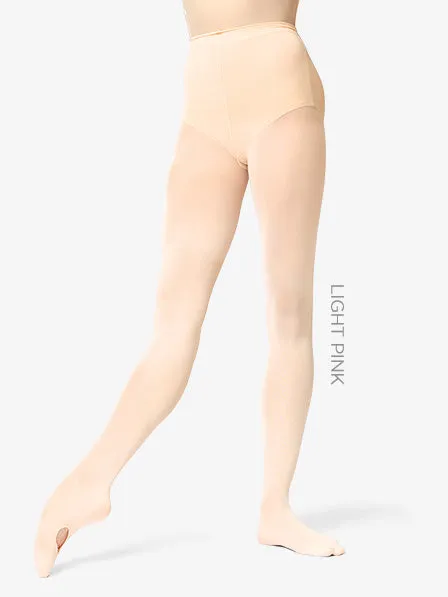 Womens Premium Convertible Dance Tights - Light Pink