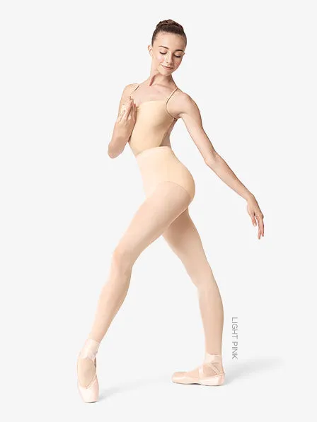 Womens Premium Convertible Dance Tights - Light Pink