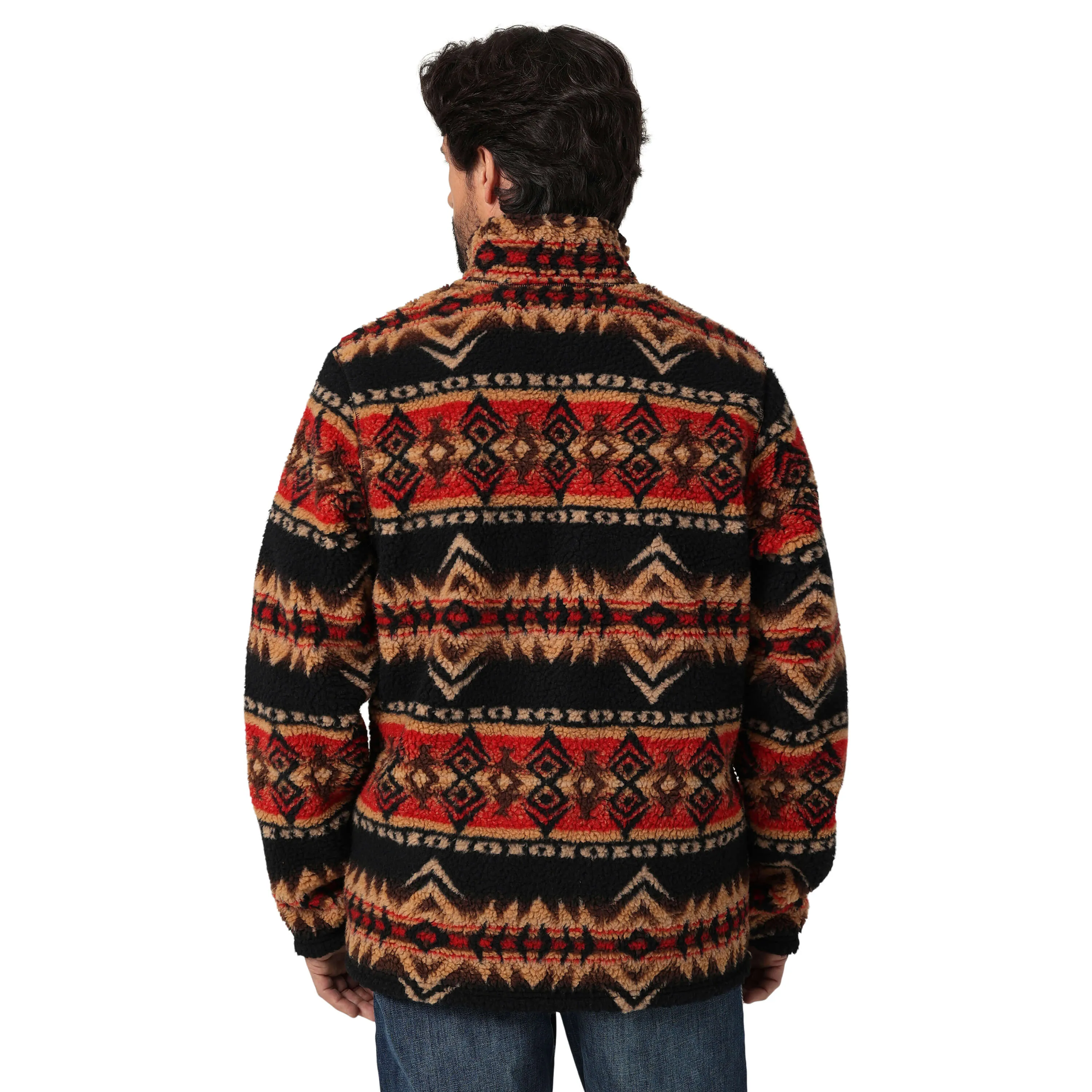 Wrangler | 1/4 Zip Cappuccino Sherpa Pullover